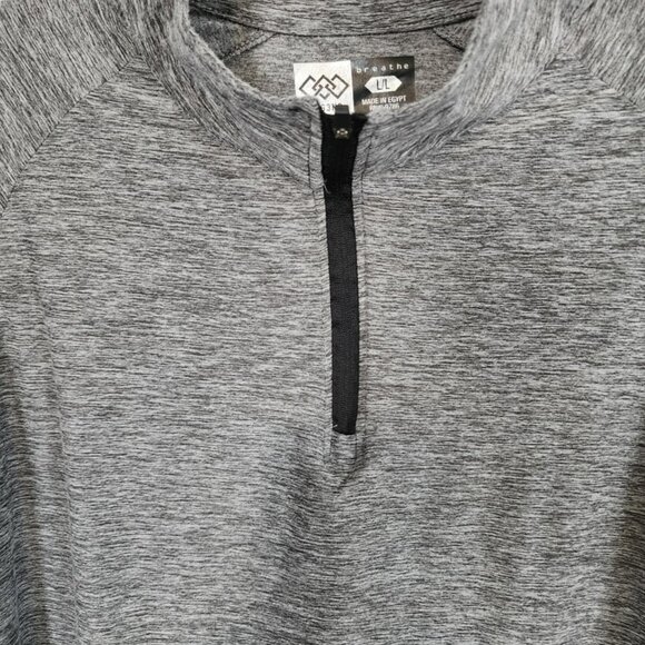 EUC Leg3nd 1/4 Zip Breathe Top Gray - Picture 3 of 4